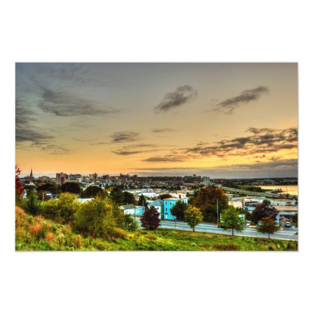 portland skyline photo print (Front)