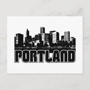 Portland Skyline Postcard