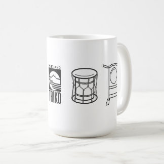 Portland Taiko Large Line Art Mug