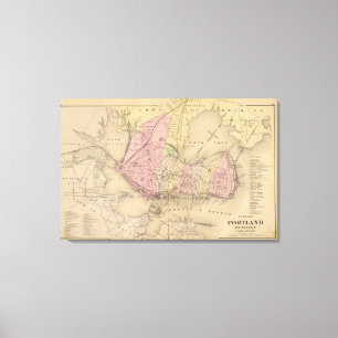 Portland & vicinity, Maine Canvas Print