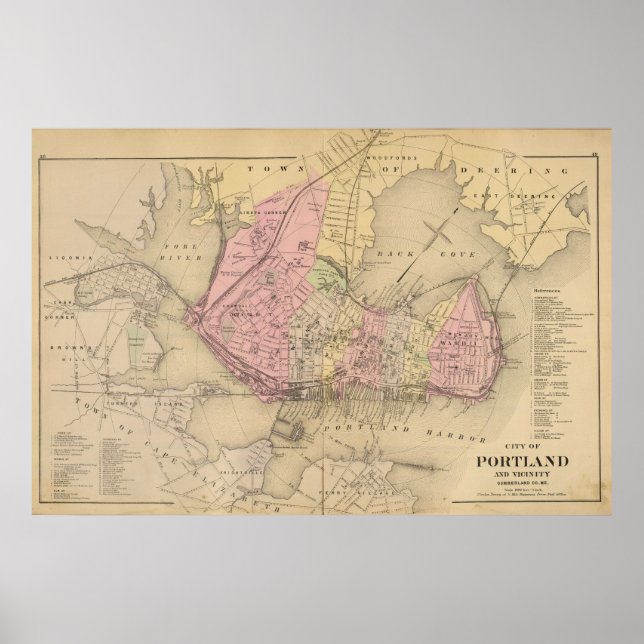 Portland & vicinity, Maine Poster (Front)