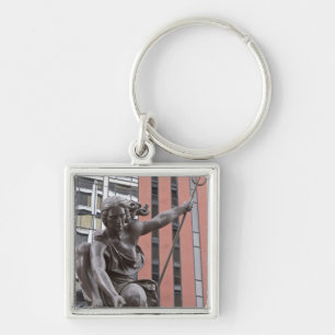 Portlandia statue, Portland, Oregon Key Ring