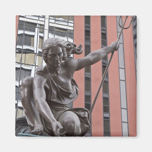 Portlandia statue, Portland, Oregon Magnet (Front)