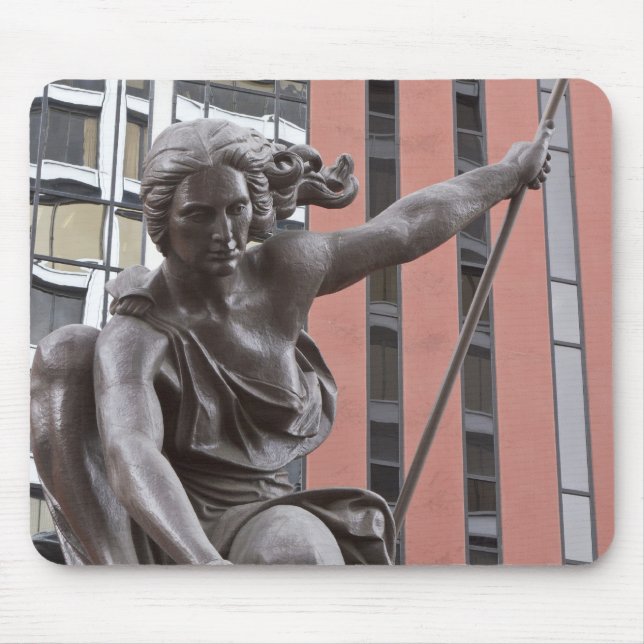 Portlandia statue, Portland, Oregon Mouse Mat (Front)