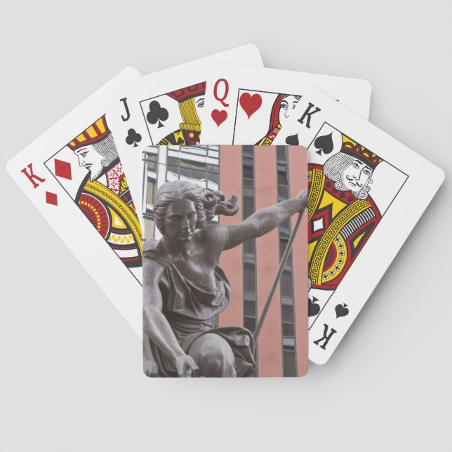 Portlandia statue, Portland, Oregon Playing Cards (Back)