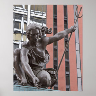 Portlandia statue, Portland, Oregon Poster