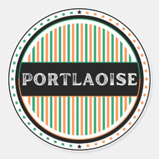 Portlaoise City Pride Emblem – Irish Identity Classic Round Sticker