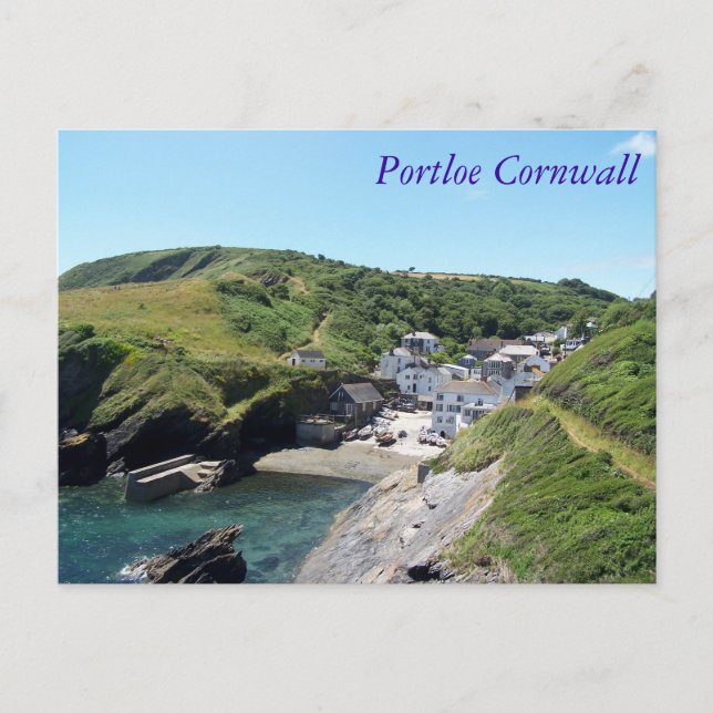 Portloe Cornwall England Postcard (Front)