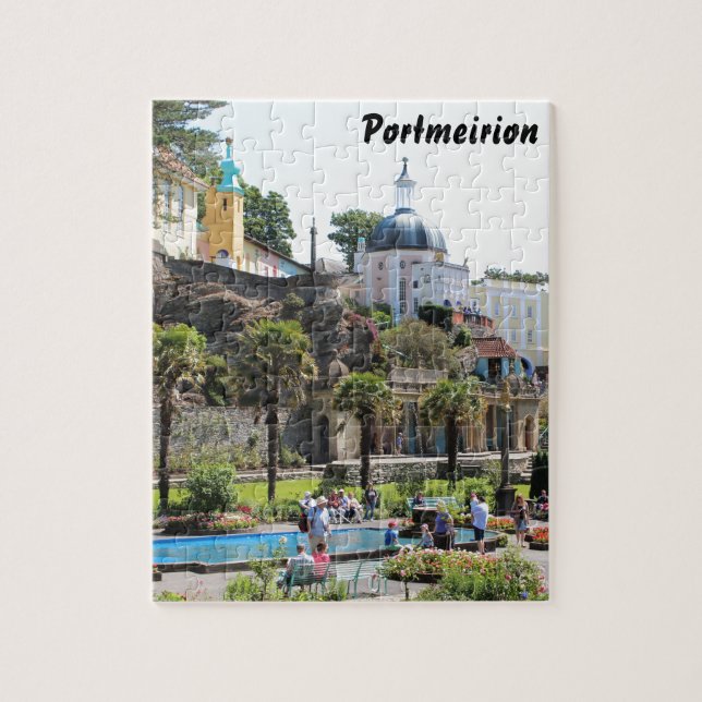 Portmeirion Centre View Jigsaw Puzzle (Vertical)