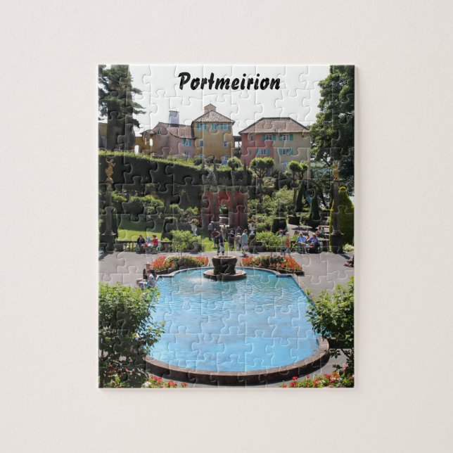 Portmeirion Fountain Jigsaw Puzzle (Vertical)