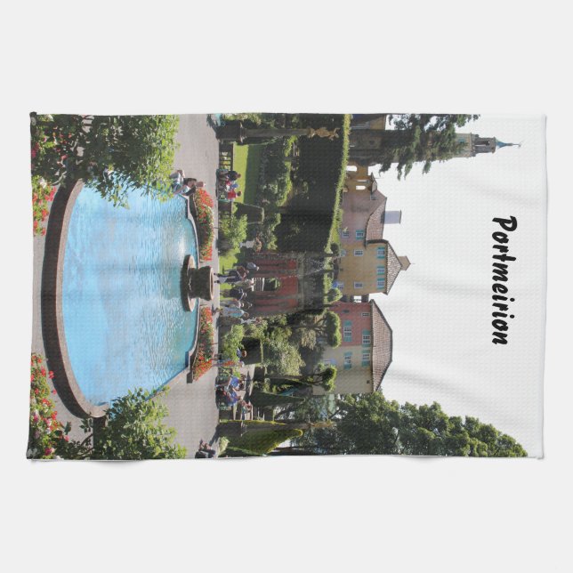 Portmeirion Fountain Tea Towel (Horizontal)