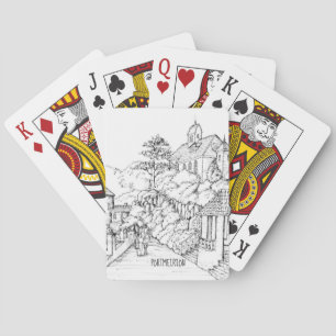 Portmeirion North Wales Pen and Ink Sketch Playing Cards
