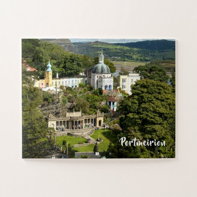 Portmeirion North Wales Tourist Village Scene Jigsaw Puzzle (Horizontal)