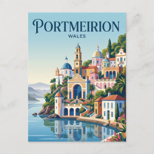 Portmeirion Wales Postcard