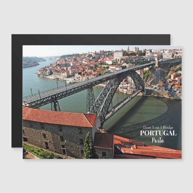 Porto bridge over Douro River, Portugal (Front/Back)