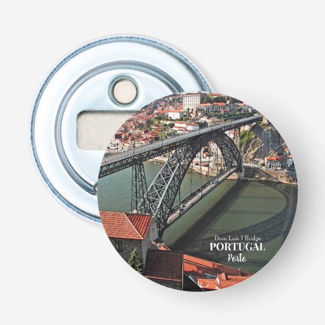 Porto bridge over Douro River, Portugal Bottle Opener (Front)