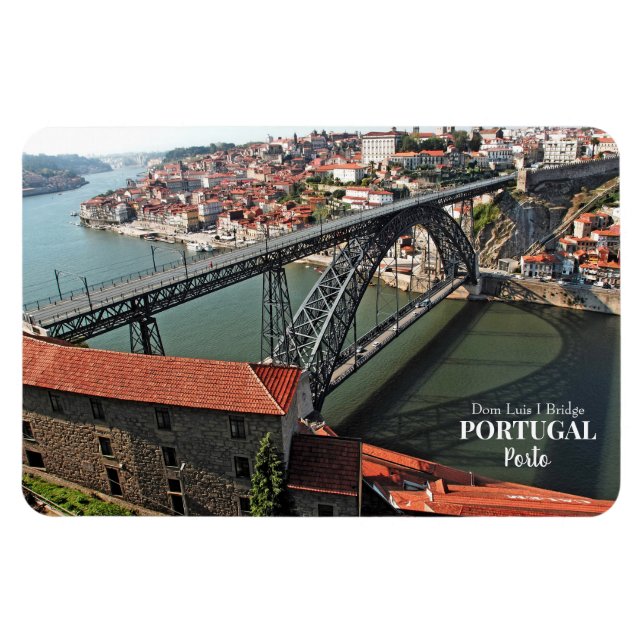 Porto bridge over Douro River, Portugal Magnet (Horizontal)