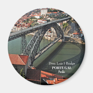 Porto bridge over Douro River, Portugal Magnet