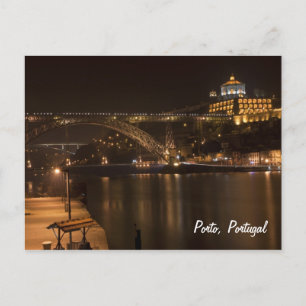 Porto by night Postcard