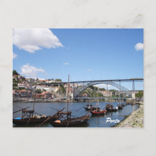 Porto by the river-postcard postcard
