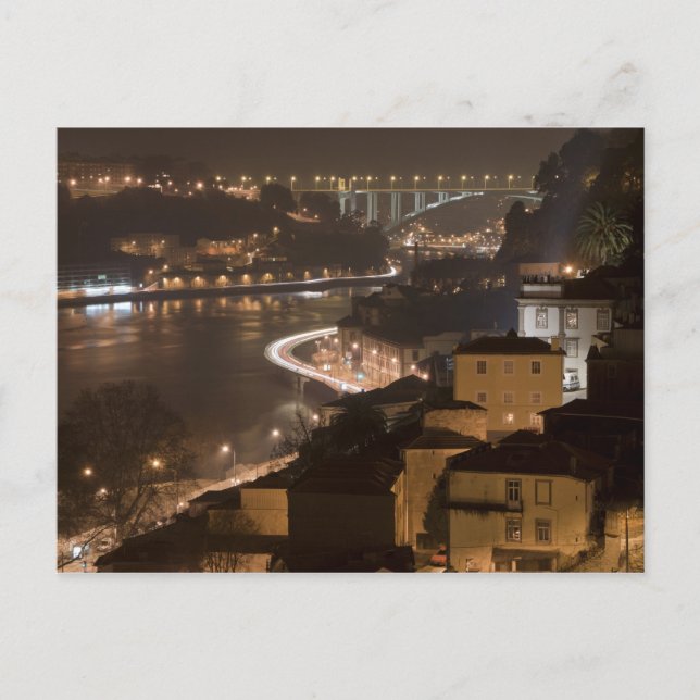 Porto City by Night Postcard (Front)