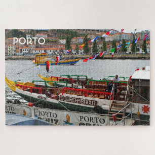 Porto: Cruise boats at the dock, Portugal Jigsaw Puzzle
