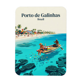 Porto de Galinhas Brazil Magnet