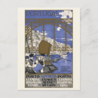 Porto Famous Wine Region Portugal Vintage Poster