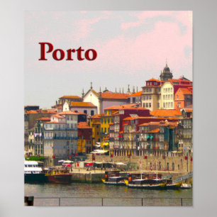 Porto from across the Douro Poster