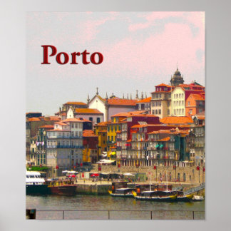 Porto from across the Douro Poster