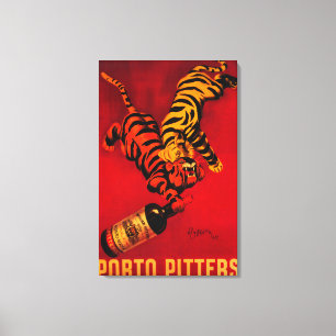 Porto Pitters Vintage PosterEurope Canvas Print