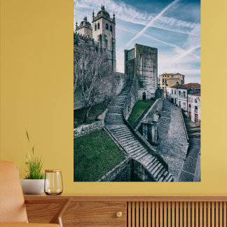 Porto, Portugal. Cathedral and Old City-Hall Photo Print