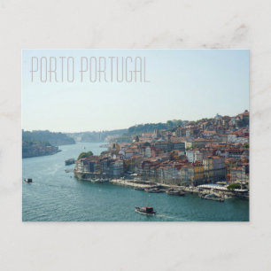 Porto Portugal Douro River Postcard