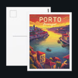 Porto Portugal Famous Vintage Travel Place Postcard<br><div class="desc">Porto Portugal Vintage Famous Travel Place</div>