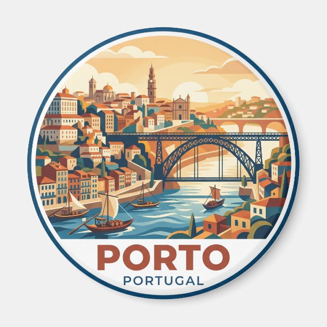 Porto Portugal Magnet (Front)