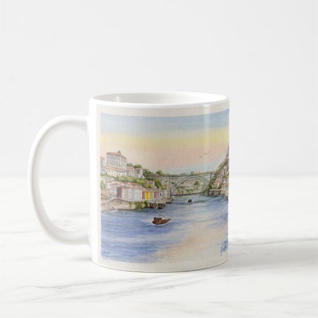 Porto, Portugal Painting Classic Mug (Left)