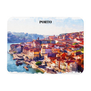Porto Portugal Panorama View Magnet