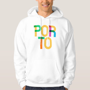 Porto Portugal Pop Art Letters Hoodie