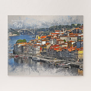 Porto, Portugal Postcard Jigsaw Puzzle