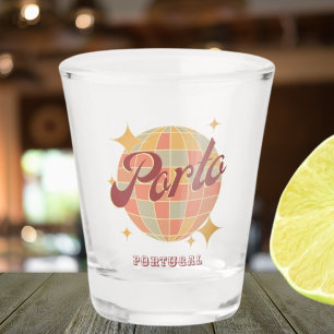 Porto Portugal Retro Vintage bar Shot Glass