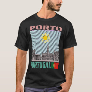 Porto Portugal Skyline Country City Skyline Landm T-Shirt