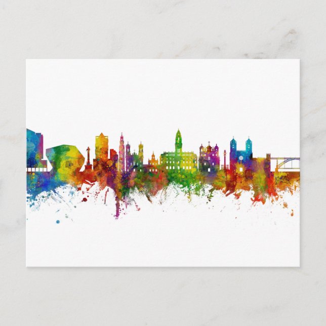 Porto Portugal Skyline Postcard (Front)