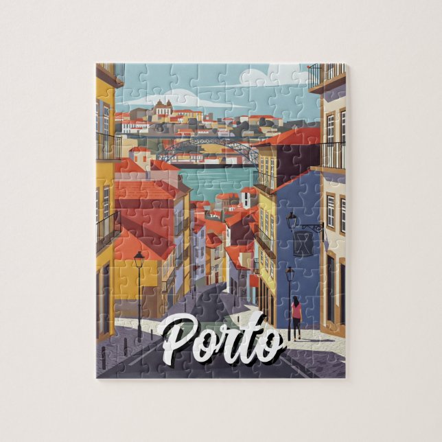 Porto Portugal Travel Abstract Jigsaw Puzzle (Vertical)