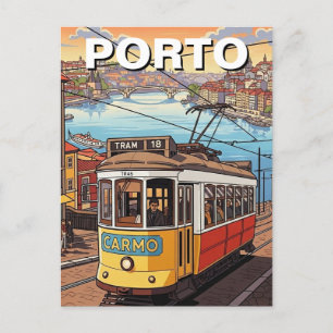 Porto Portugal Travel Abstract Postcard