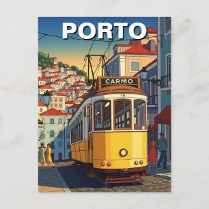 Porto Portugal Travel Abstract Postcard