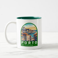 Porto Portugal Travel Art Emblem