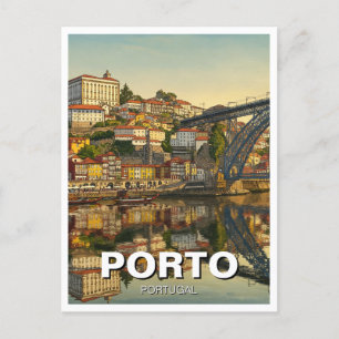 Porto Portugal Travel Postcard