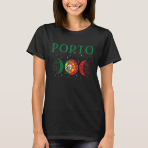 Porto Portuguese City Retro Portugal Flag 2 T-Shirt