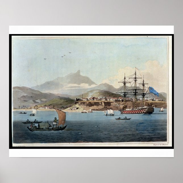 Porto Praya in the Island of St. Jago, plate 4 fro Poster (Front)