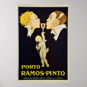 Porto Ramos-Pinto920s Vintage Port Liquor Wine Art Poster